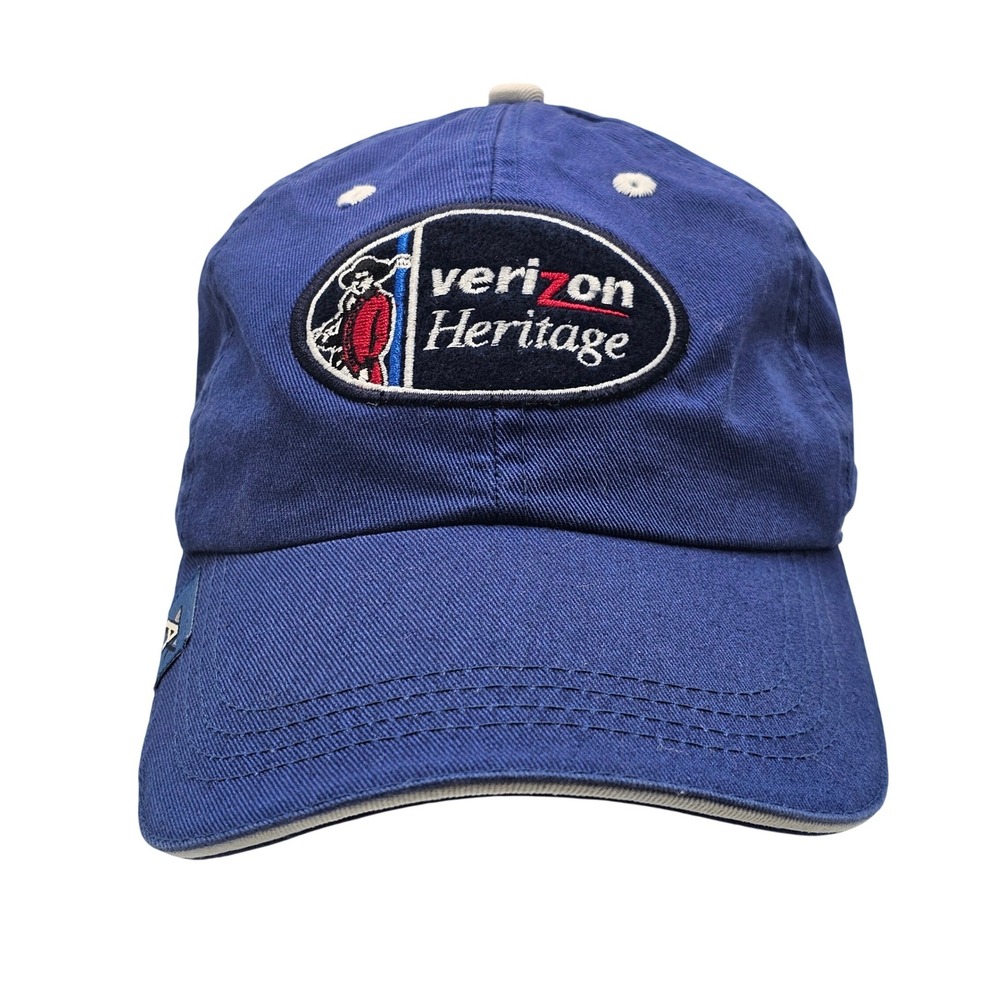 Verizon Heritage Golf Hat Blue Harbour Town PGA Tour Cap Adjustable Ahead